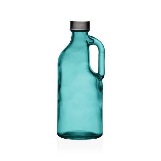 Water bottle Versa Blue Glass Aluminium-0